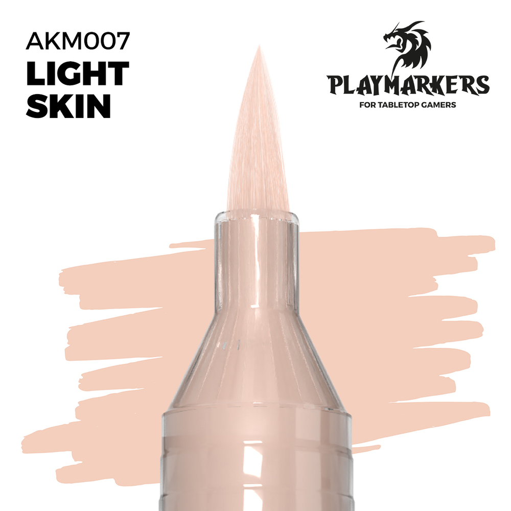 Акриловый маркер с кистью AK Playmarkers Light Skin
