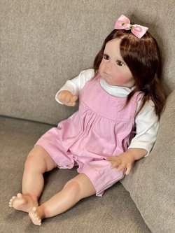 Кукла Реборн мягконабивная 60см в пакете (FA-088A)