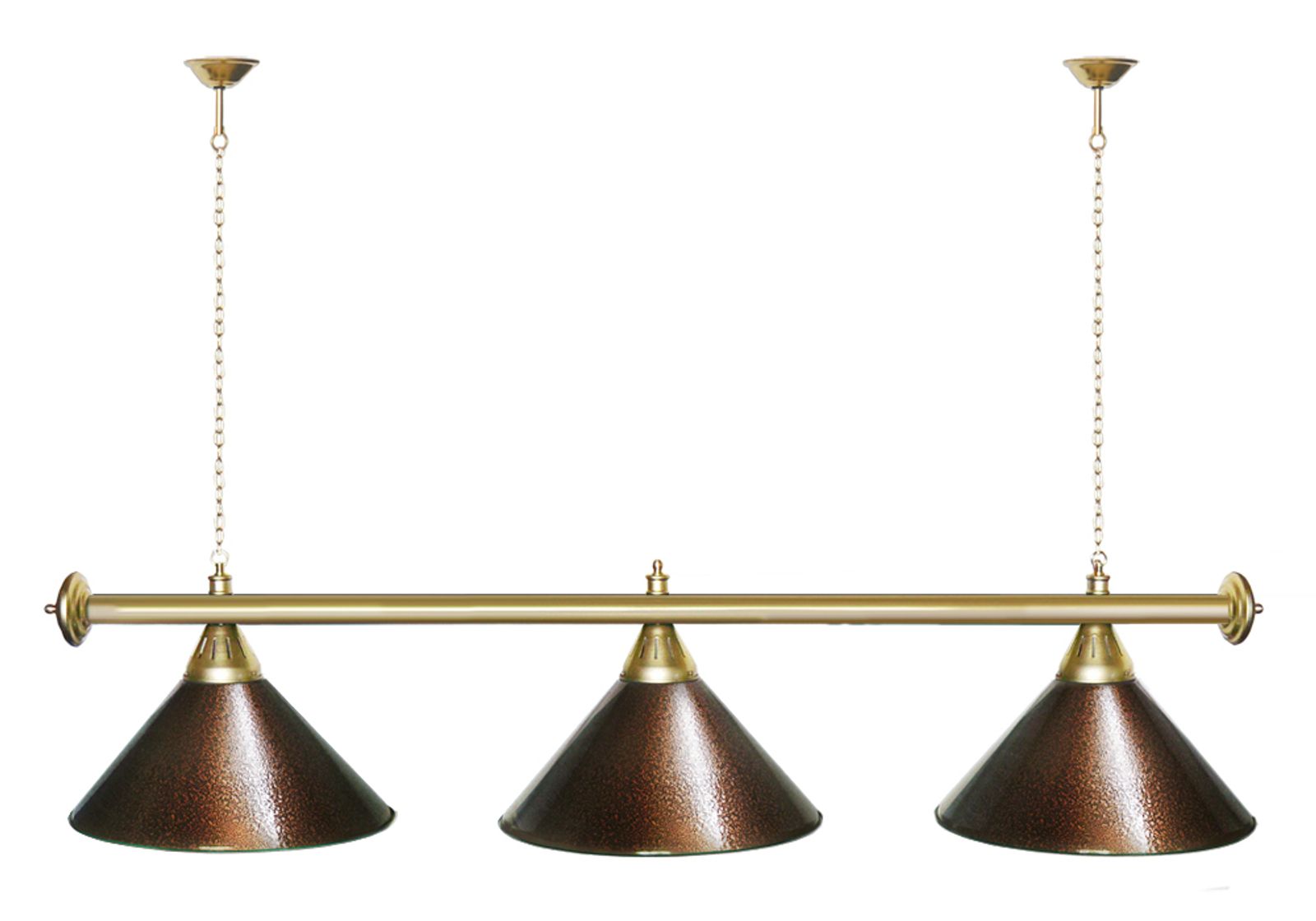 Лампа STARTBILLIARDS 3 пл. (плафоны зеленые,штанга зеленая,фурнитура золото) фото №48