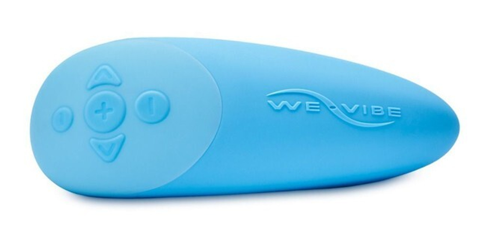 Голубой вибратор для пар на ДУ We-Vibe Chorus (синхронизируется со смартфоном) (Цвет: голубой)