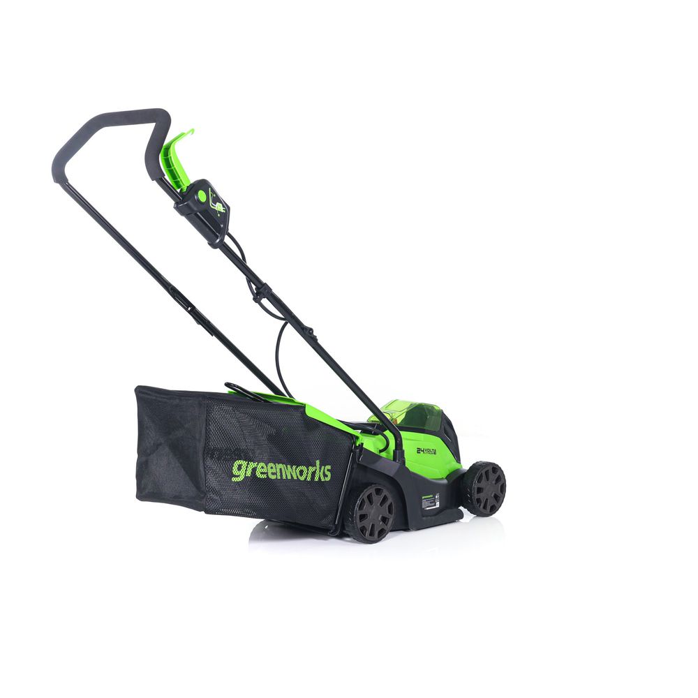 Аккумуляторная газонокосилка Greenworks GD24LM33K4, 24v, 33 см, (2516107UB), с аккумулятором 4 А·ч и зарядным устройством