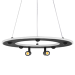 740447 Люстра DIVE LED 60W 3200LM G ЧЕРНЫЙ 3000-6000К