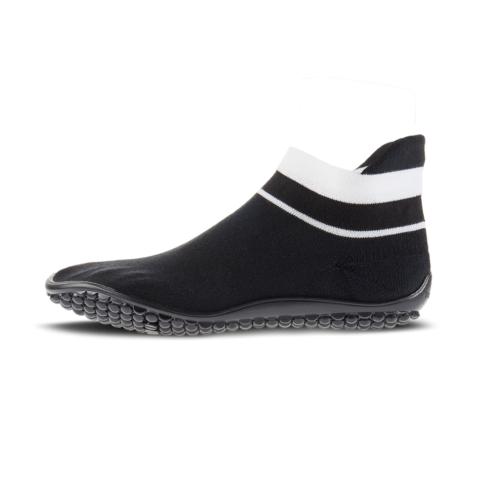 Leguano SNEAKER SCHWARZ, WEISSER BUND