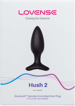 LOVENSE Hush 2 - Анальная пробка, (3,8 см.)