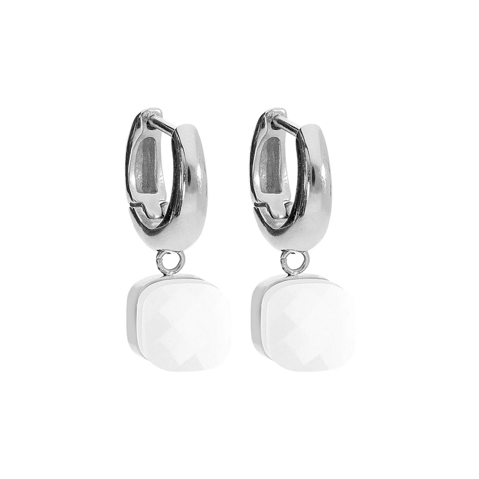 Серьги Qudo Firenze white 300210 BW/S