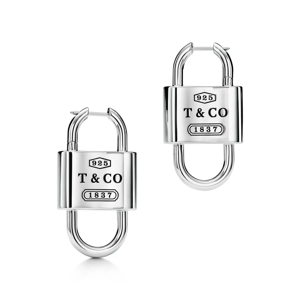 Серьги из серебра 925, Tiffany 💠Lock 1837