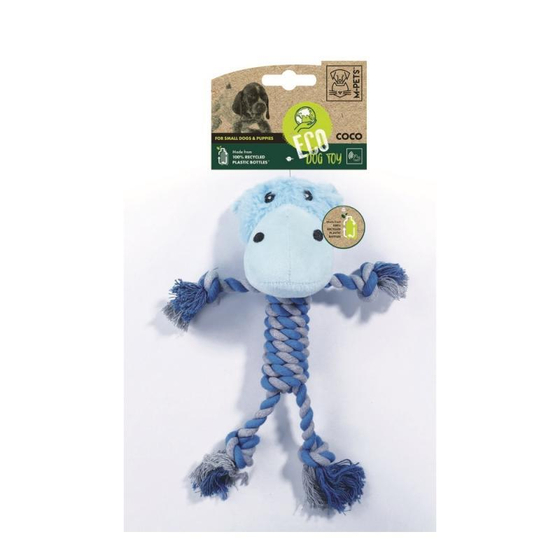 Игрушка  для собак Бегемотик Коко ECO COCO, 33 см M-Pets