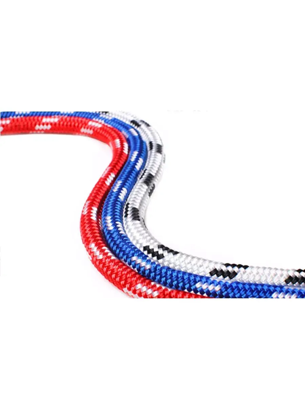 Шнур для яхт 12 мм, бело-черный,2200 кгс, 50 м, бухта