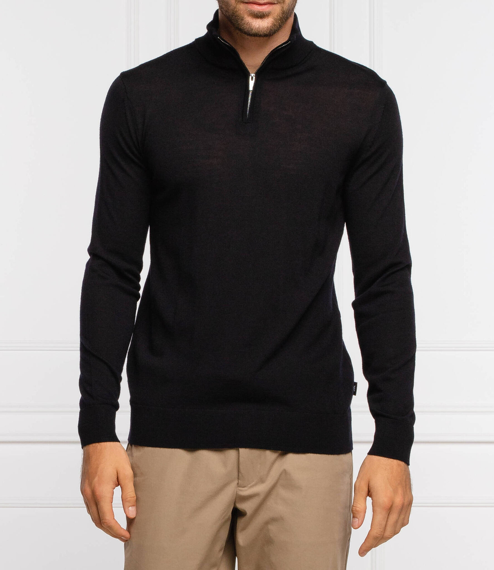 Хлопковый свитер Emporio Armani - темно-синий(8N1MUX 1MJXZ)