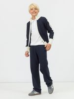 Кардиган на молнии для мальчика в школу AT1069M синий