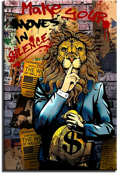 Постер "Лев с деньгами"