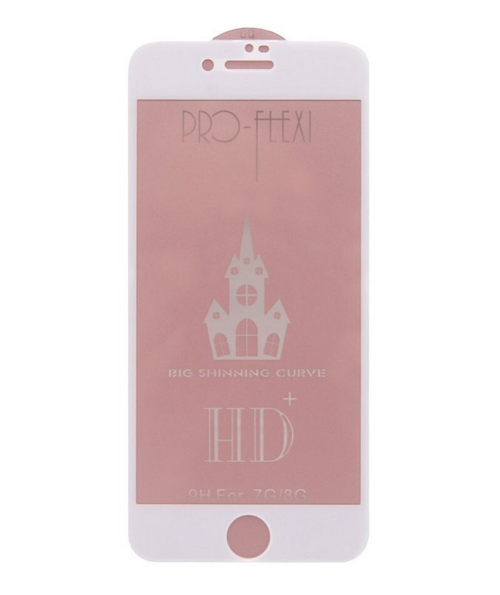 Защитное стекло iPhone 6 (белый) HD+ тех.упаковка