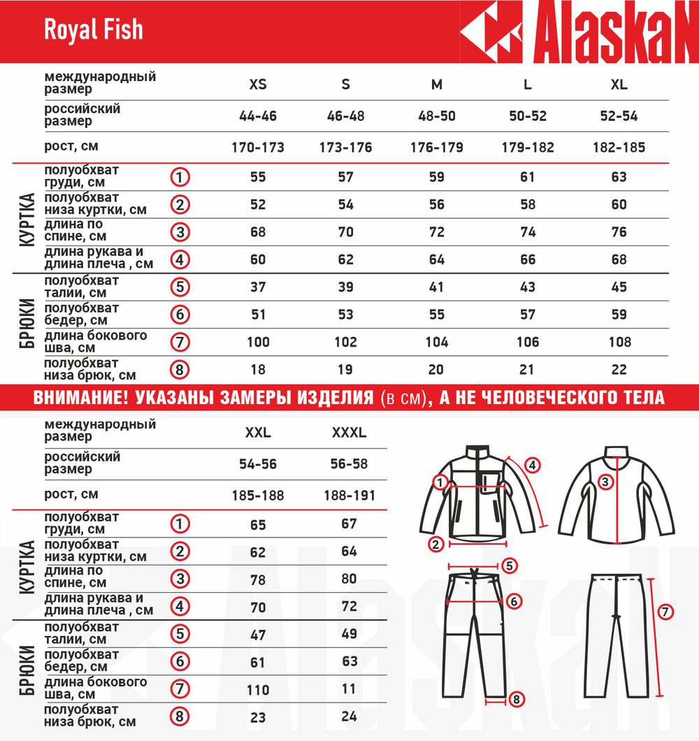Флисовый комплект Royal Fish борд. р-р XXXL