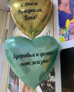 Надпись индивидуальная на Шар Фольга 45 см