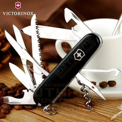 Нож многофункциональный Victorinox Huntsman 91 мм, Black