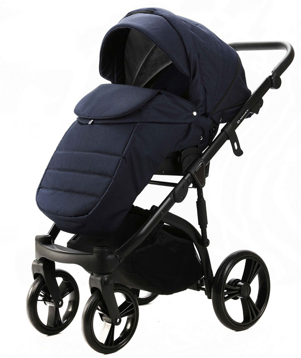 Детская коляска Adamex Lanti 2 в 1 LN-PS44 TIP (Т.СИНИЙ + Т.СИНЯЯ КОЖА)