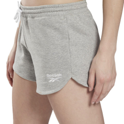 Женские теннисные шорты Reebok French Terry Short W - medium grey heather/white
