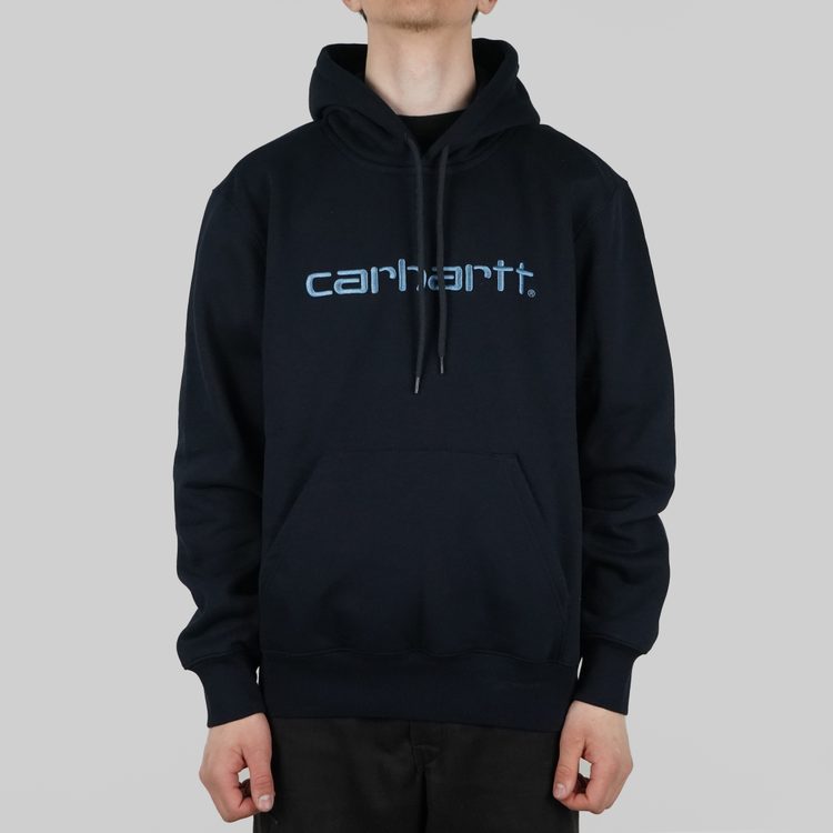Толстовка мужская Carhartt WIP Hooded Sweatshirt артикул:i030230_blue - купить в магазине Дайс