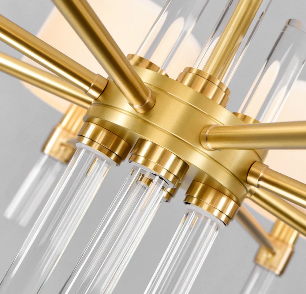 Люстра 8009P-6 gold