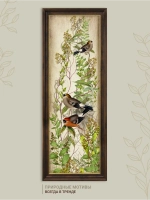 Картина интерьерная на бумаге в багетной раме 19*51 см