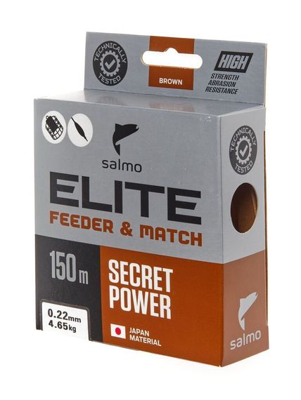 Леска монофильная Salmo Elite FEEDER &amp; MATCH 150 м, 0,22 мм