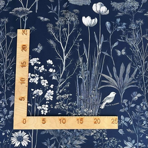 ПРЕДЗАКАЗ, СУМЕРЕЧНЫЙ ЛУГ, СИНИЙ - 100% хлопок 3