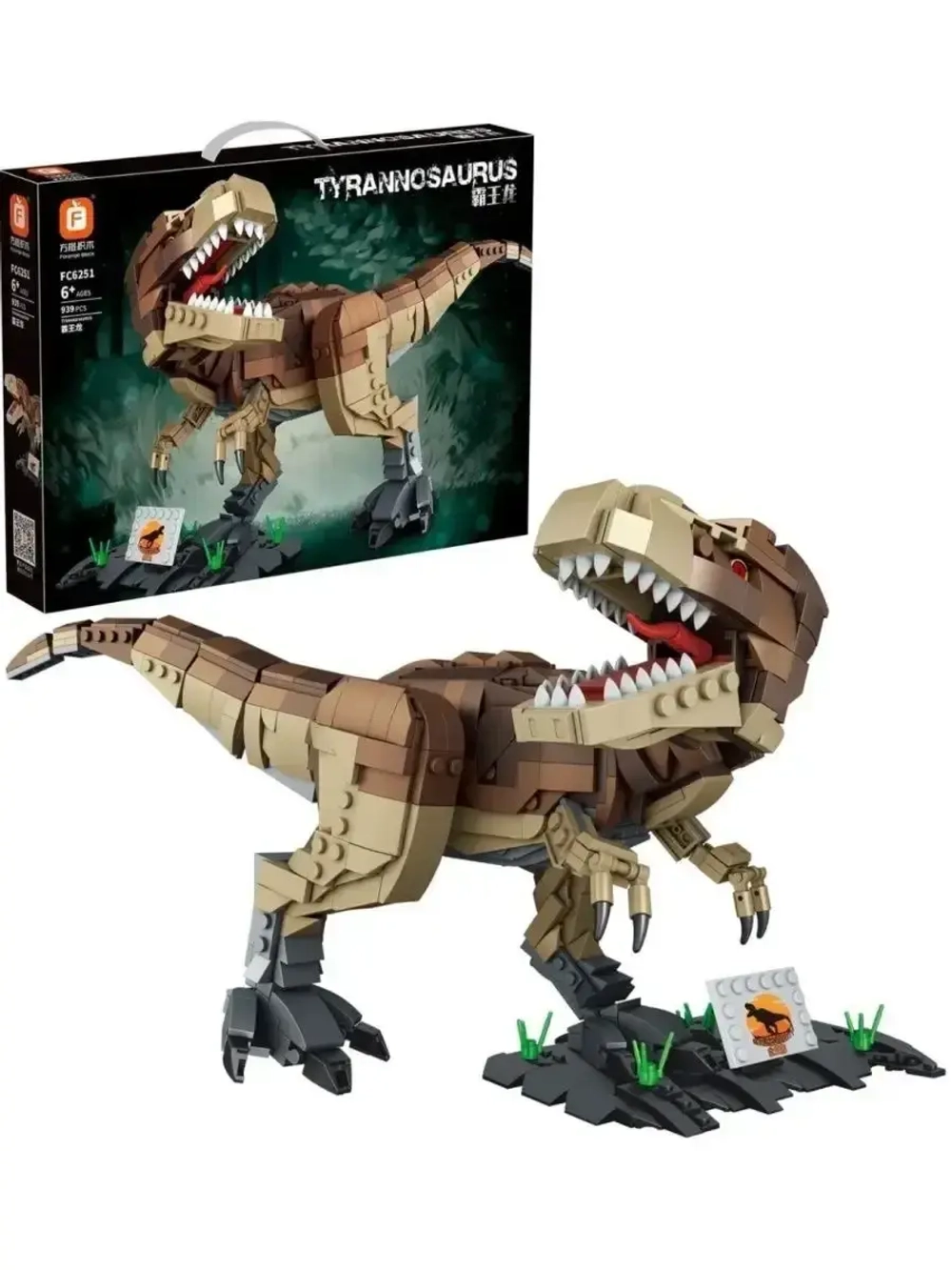Конструктор Динозавр Тираннозавр рекс 939 деталей FC6251