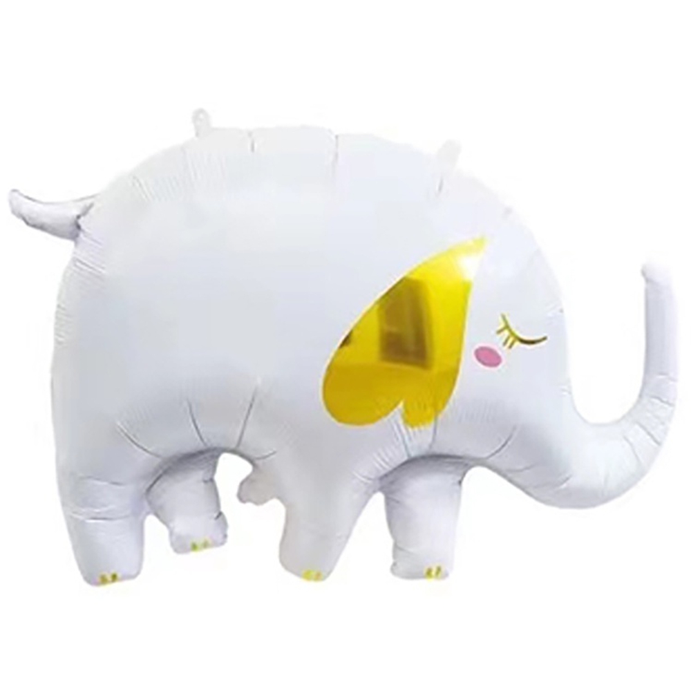 Шар Фольгированный Слоник белый (Белый)