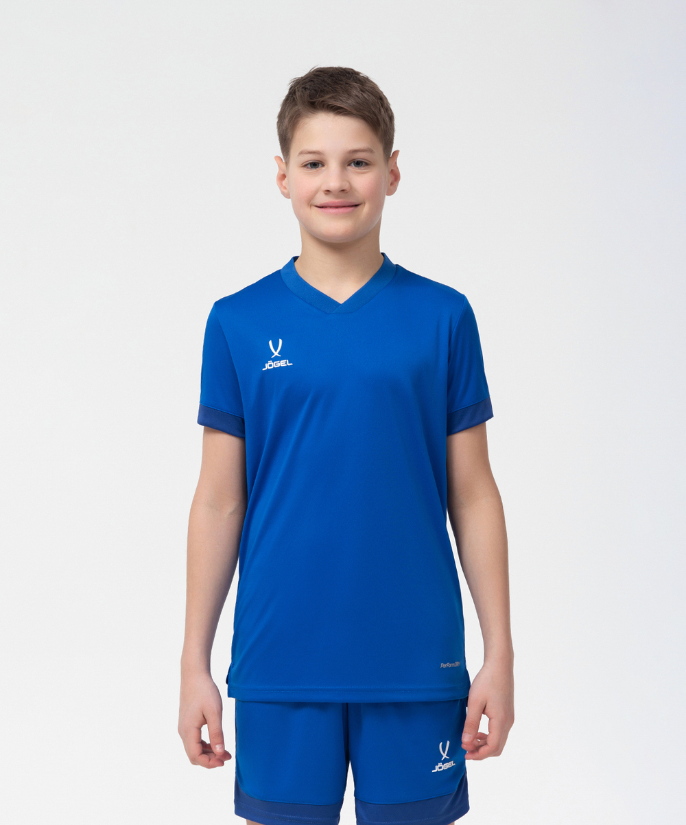 Футболка игровая DIVISION PerFormDRY Union Jersey, синий/темно-синий/белый, детский