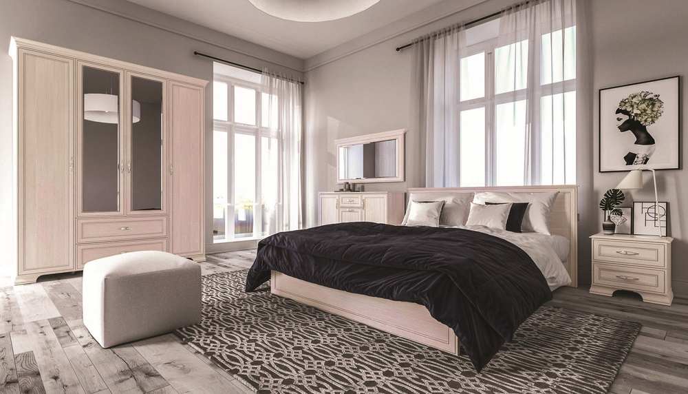 Кровать с ортопедическим основанием Венеция 5 160х200