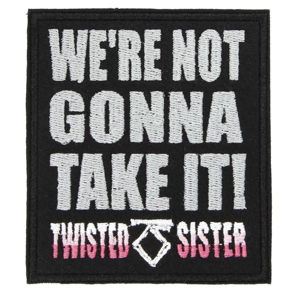 Нашивка с вышивкой группы Twisted Sister