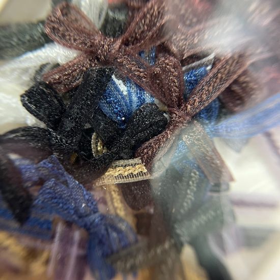 Объемный дизайн для ногтей Бантик текстиль №801908