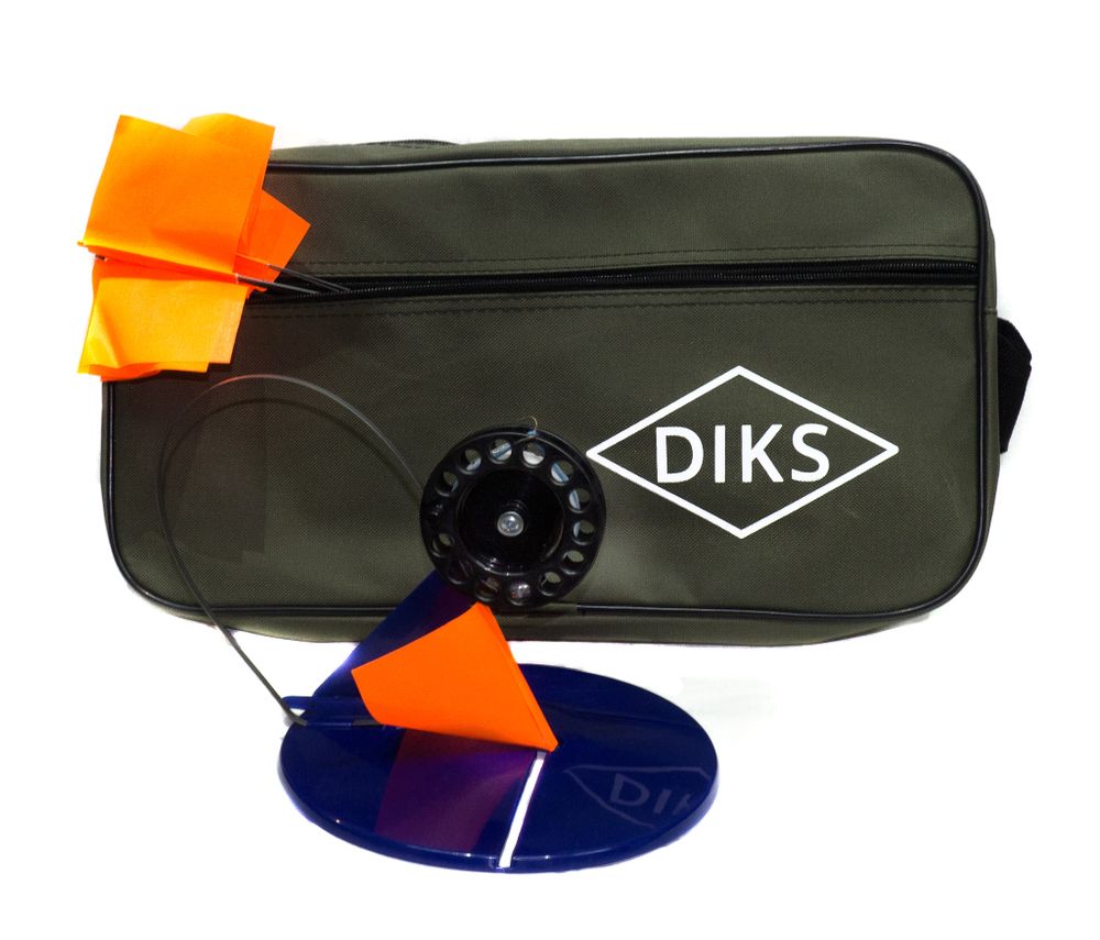 Набор оснащенных жерлиц DIKS в сумке (10 шт)