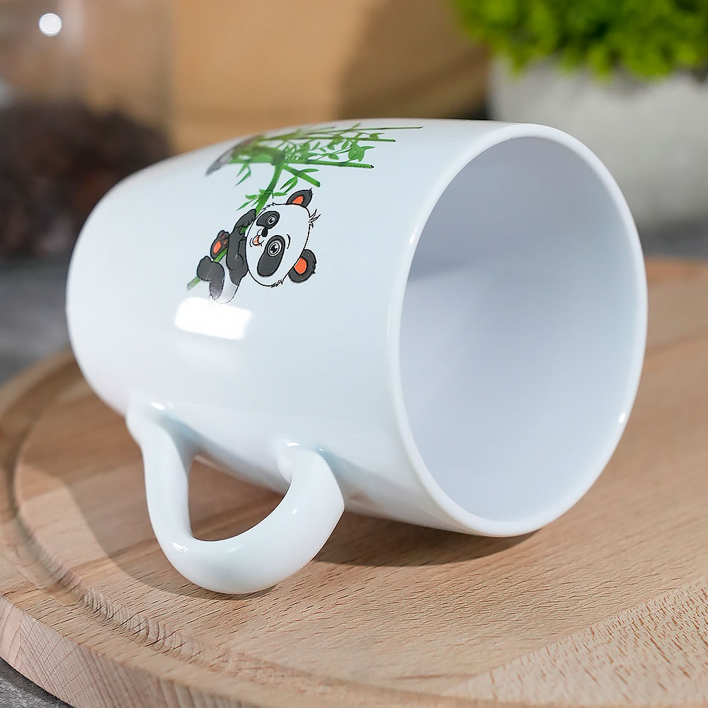 Кружка 350мл Панда, фарфор, 2 сорт