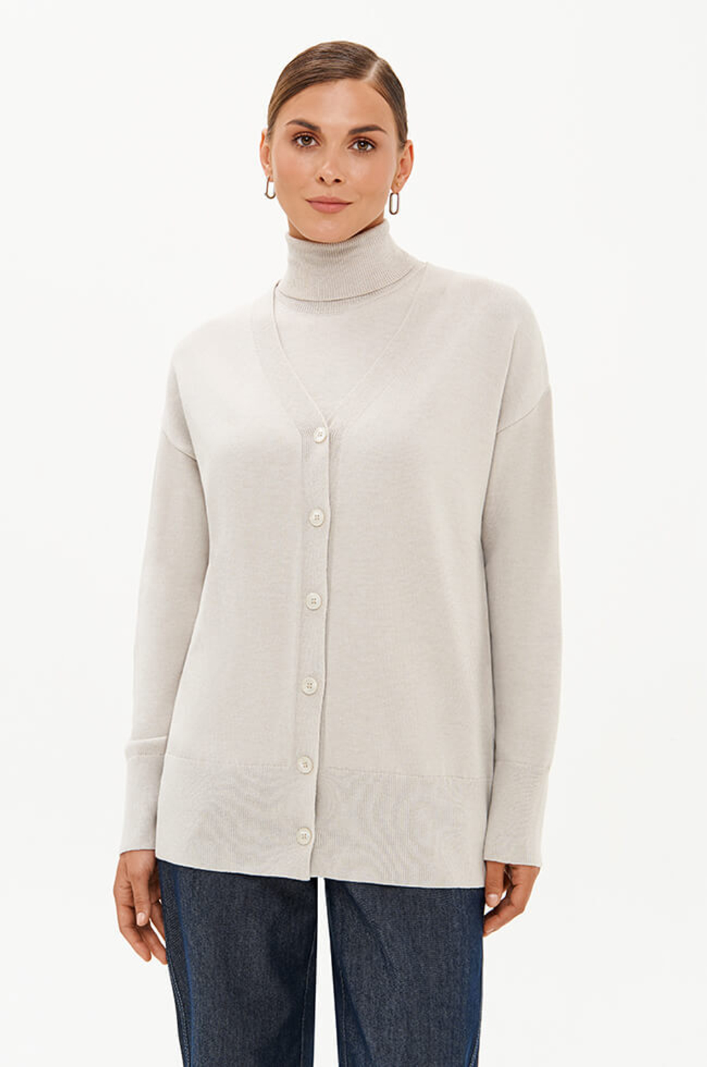 1956 Кардиган женский (жемчужный)