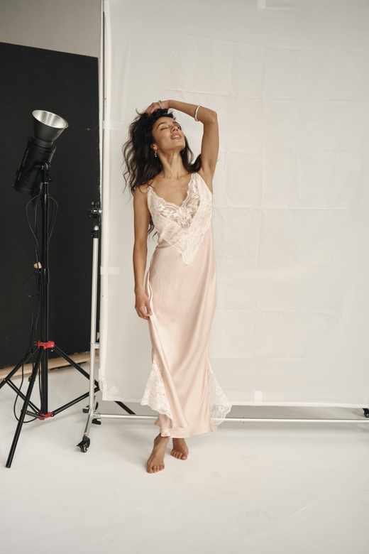 Комбине на бретелях red