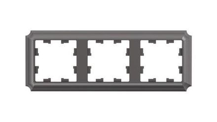 Рамка 3-м AtlasDesign Antique универс. мокко SE ATN100603