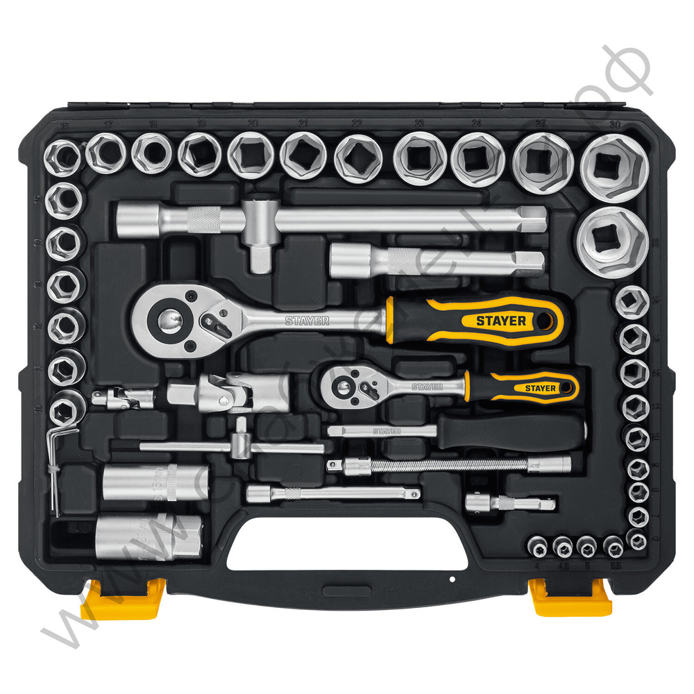 STAYER AUTO 94, 94 предм., (1/2″+1/4″), универсальный набор инструмента, Professional (27760-H94)