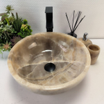 Раковина из оникса Bowl Grey TinLip BO-62927 40*40*15 44