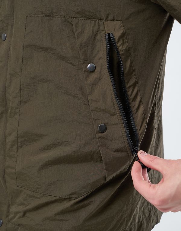 Ветровка We Don’t Care Crinkle Nylon Windrunner Jacket Khaki - фото 6