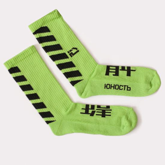 Носки ЮНОСТЬ™ Запрещено Салатовый, M/L 41-45
