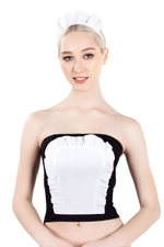 Костюм Горничная - верх (Размер: 44) (Цвет: черный с белым)