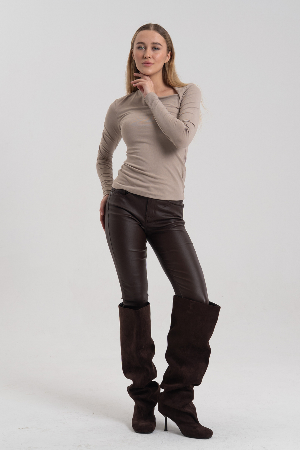 Лонгслив хлопок и вискоза