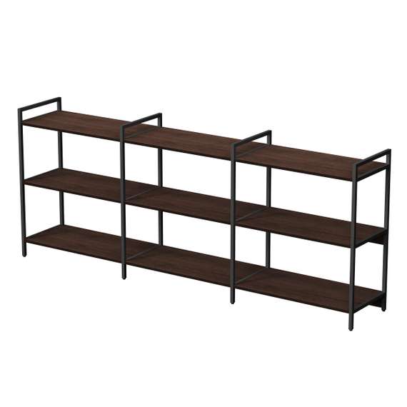 10ССТ.3.800 Стеллаж средний тройной 3 полки, широкий (2360*400*952)