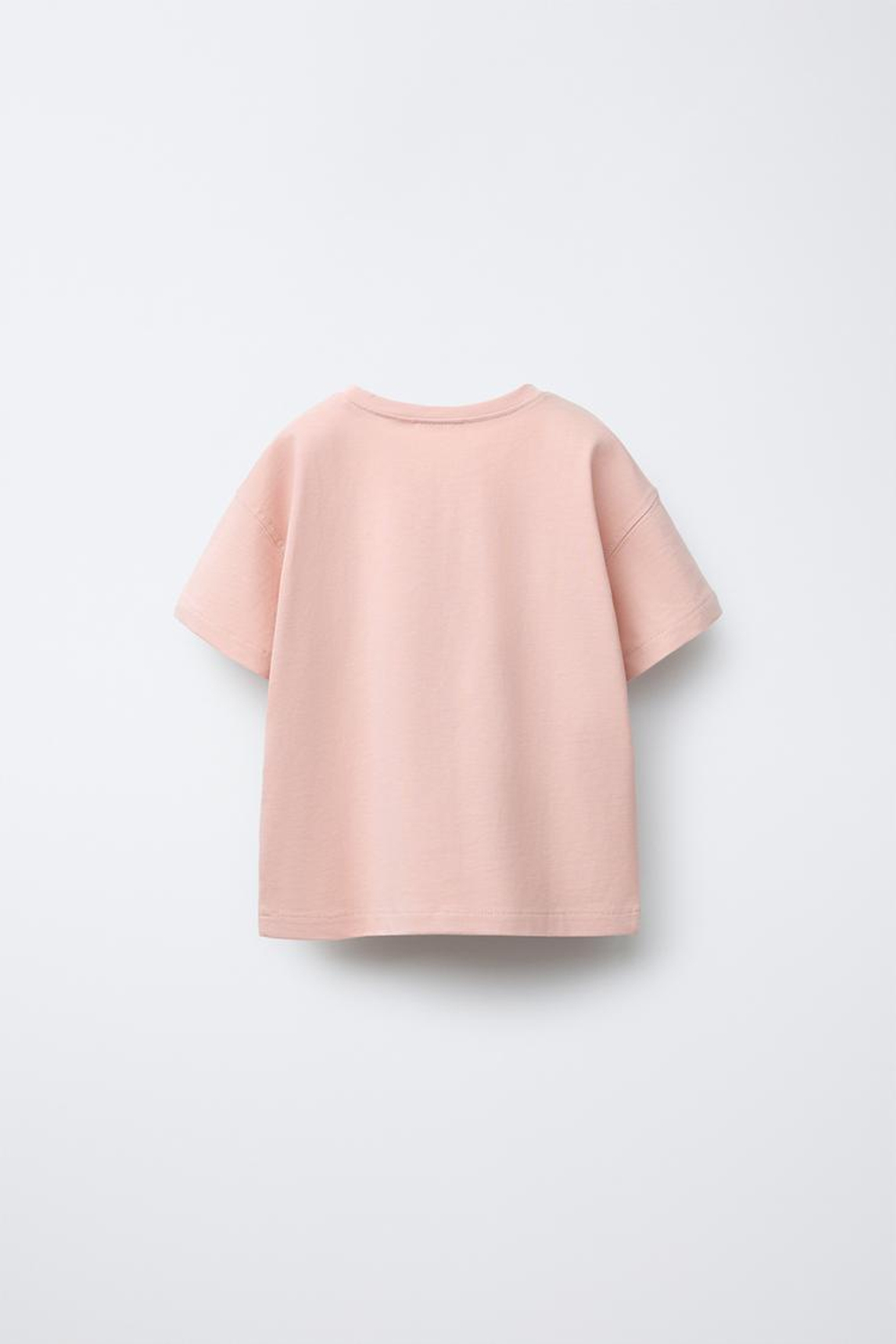 ZARA НАБОР ИЗ ТРЕХ ОДНОТОННЫХ ФУТБОЛОК, КАМЕННЫЙ С МЕЛАНЖЕВЫМ ЭФФЕКТОМ