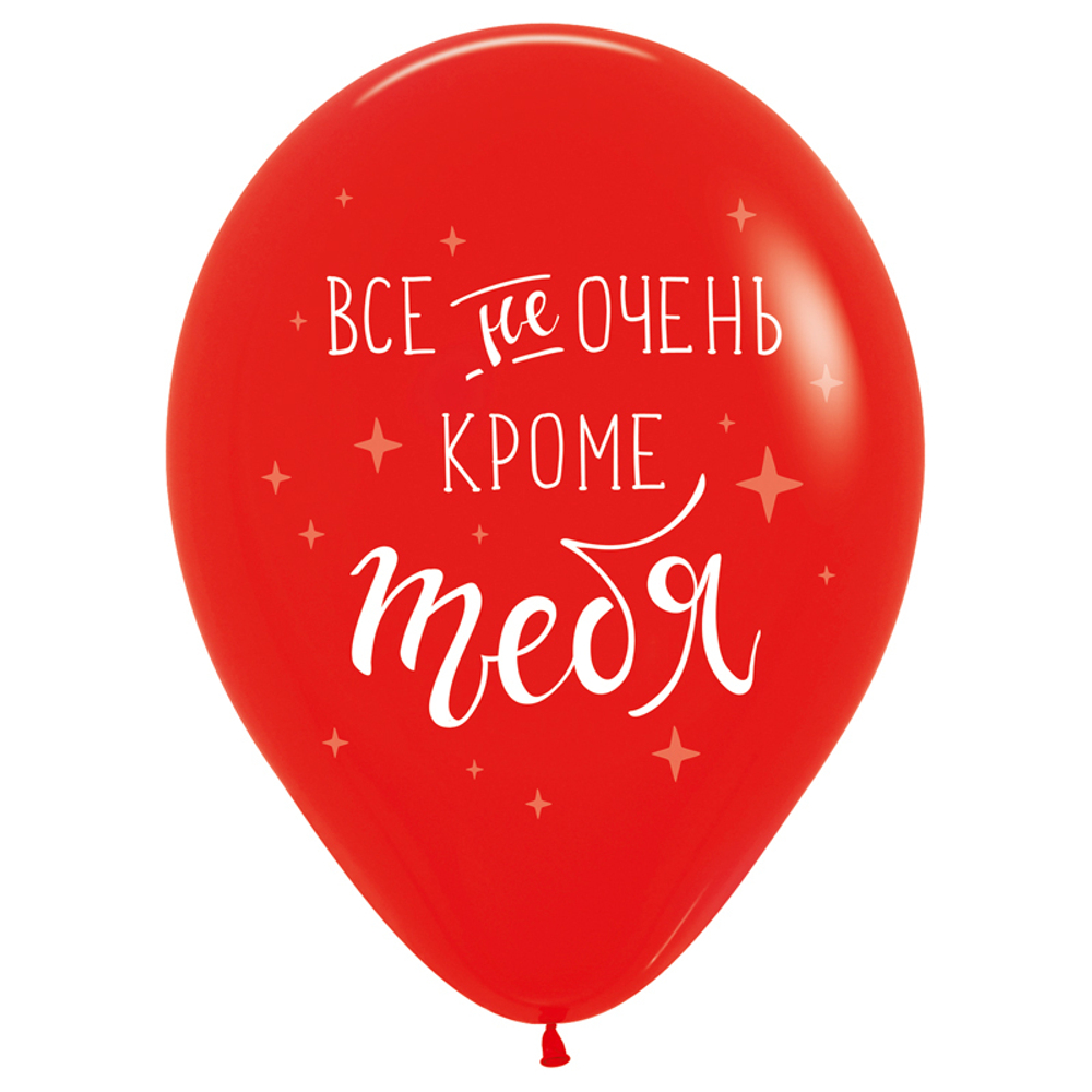 Воздушный шар с гелием, 1шт., М12/30см, DECOBAL "Приколы. Хвалебные"