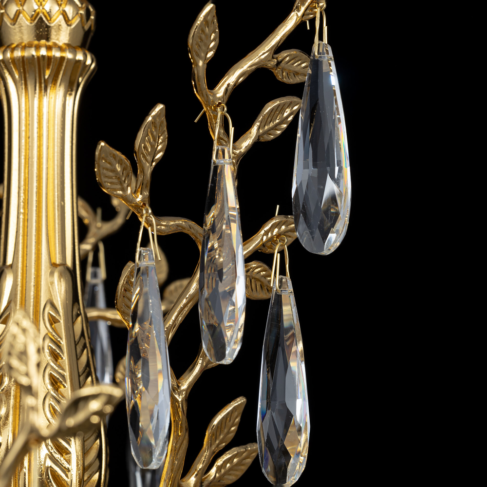 Citilux RITZ CL310082 Люстра хрустальная подвесная Золото