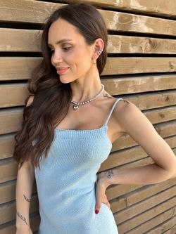 Колье Grey heart