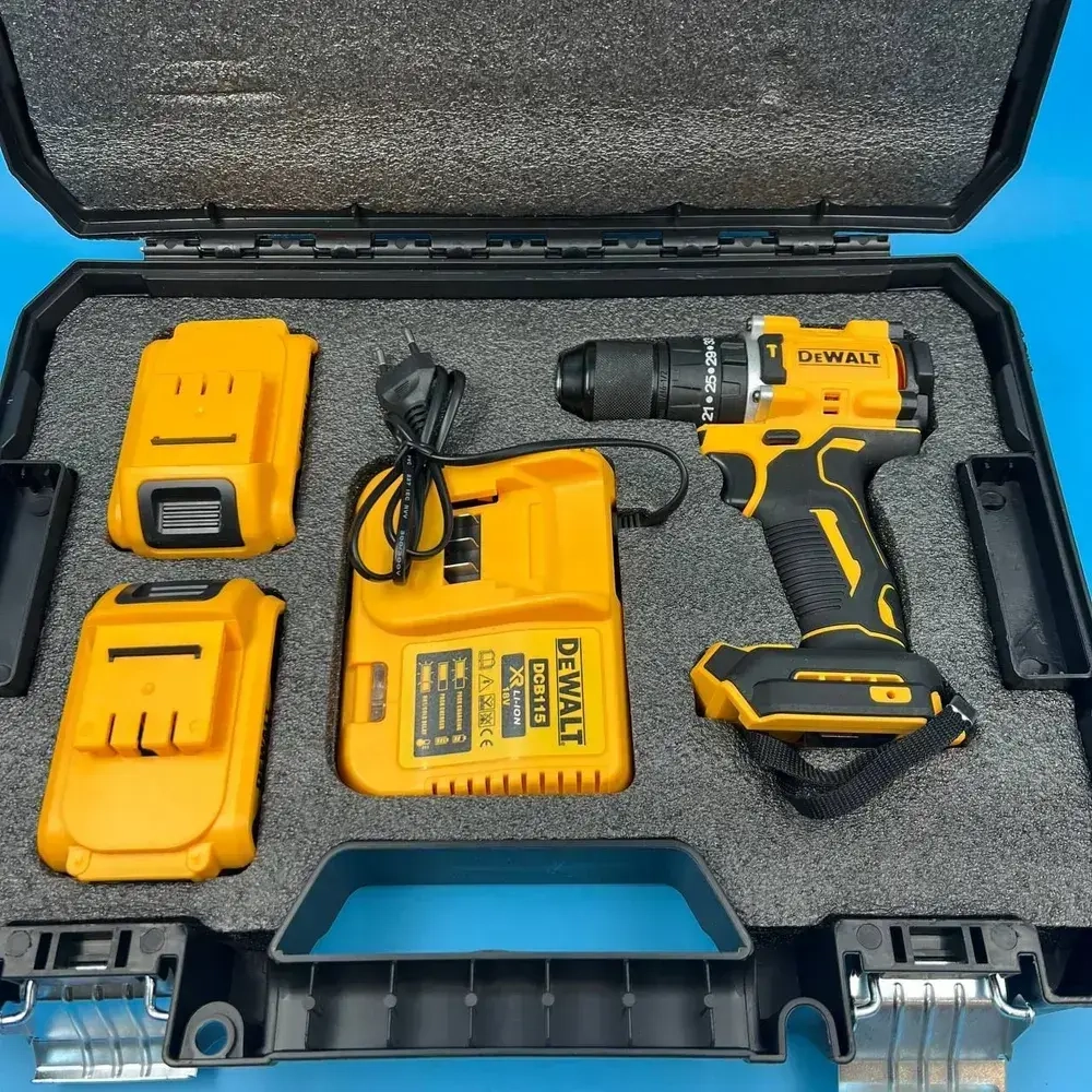 Шуруповерт аккумуляторный бесщеточный Dewalt 18В дрель 2 АКБ