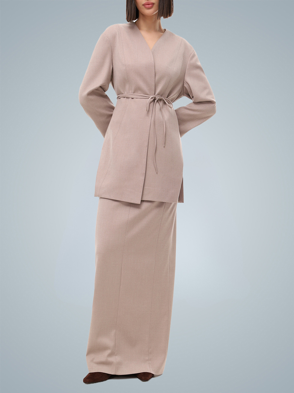 Юбка макси с рельефными швами Shibui